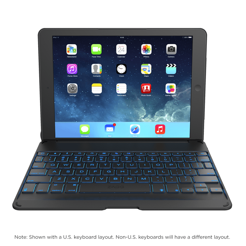 ZAGG Folio iPad Air Keyboard Case with Backlit Colors ZAGG